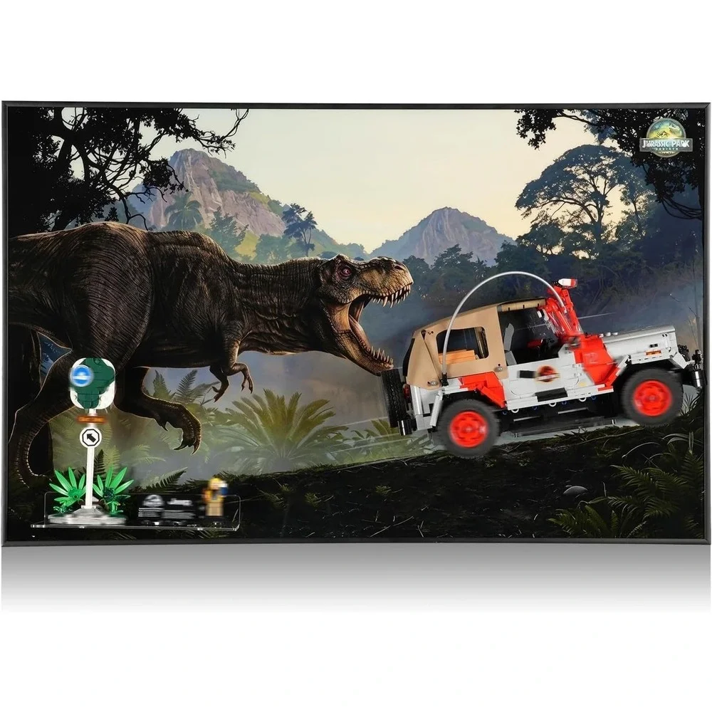 DALDED Wall Mount Display Board for Jurassic Park Jeep Wrangler 77984 HD Art